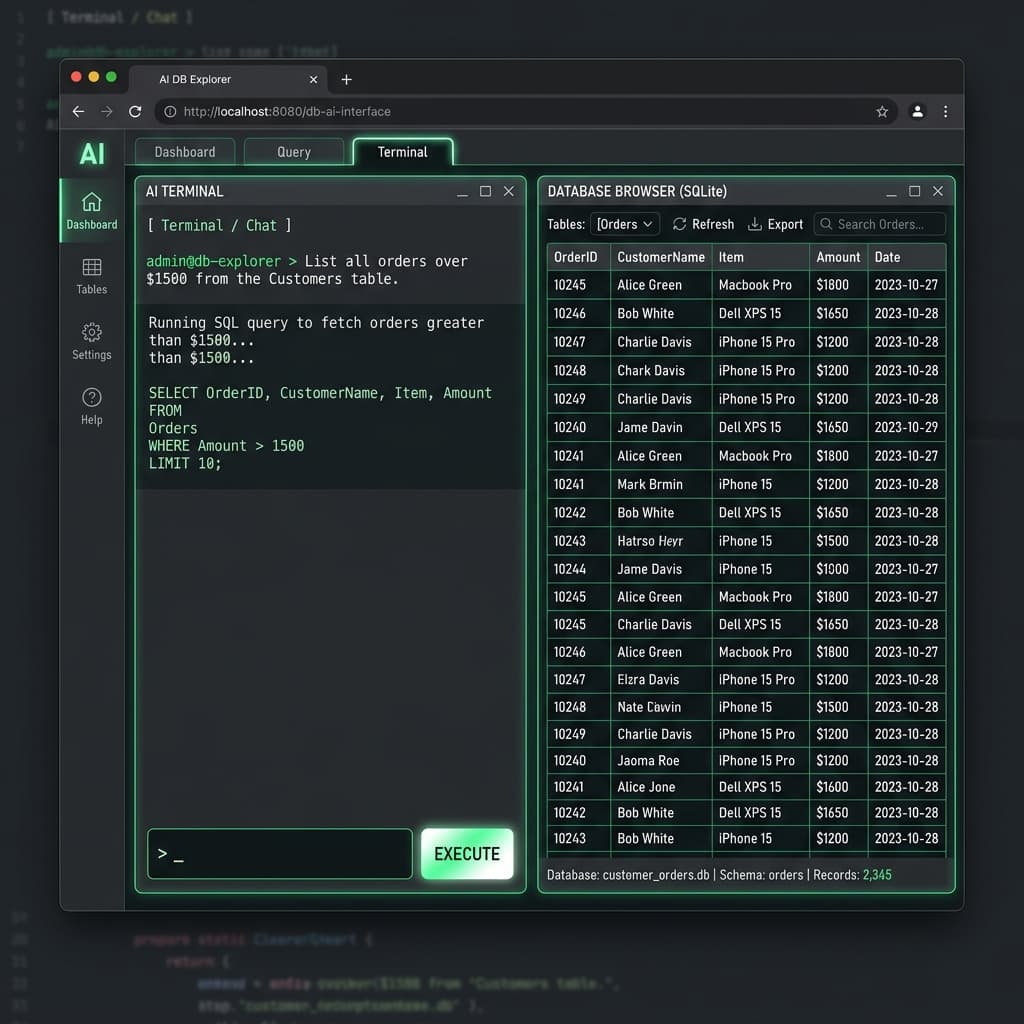 SQL-Chat preview
